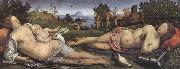 Sandro Botticelli Piero di Cosimo,Venus and Mars oil painting